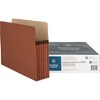 Business Source Straight Tab Cut Letter Yes File Pocket Brown - 3 of 4