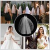 Unique Bargains Comb Wedding Veil White 1 Pcs - 4 of 4