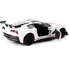 2019 Chevrolet Corvette ZR1 #22 "Gulf Oil" White with Orange Stripes and Black Top 1/24 Diecast Model Car by Motormax - 3 of 3