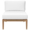 Modway Clearwater Outdoor Patio Teak Wood Armless Chair - 4 of 4