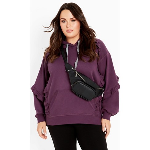 Plus Size Women's Side Zip Sweatshirt by Woman Within in Radiant Purple  (Size 4X) - Yahoo Shopping