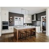 Elegant Lighting Baxter 3 Lights Chrome Pendant With Frosted White Glass - 2 of 4