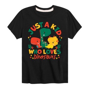Boys' - Fisher Price - Just A Kid Who Loves Dinos Short Sleeve Graphic T-Shirt - 1 of 4