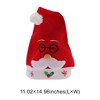 Unique Bargains Christmas Hat Polyester Red 11.02"x14.96" 1 Pcs - 3 of 4