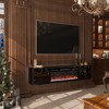 Vynxaria Modern High Gloss MDF TV Stand, Black, 67 in. - 2 of 4
