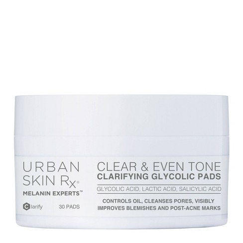 Urban Skin Rx Clear & Even Tone Clarifying Glycolic Pads - 30ct - image 1 of 4
