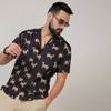 Campus Sutra Men Men's Midnight Black Tiger Shirt - 2 of 3