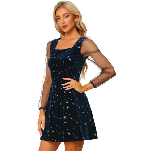 Target blue hot sale velvet dress