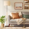 Stick Floor Lamp with Woven Paper Shade & Metal Accents (Includes LED Light Bulb) - Threshold™ - image 3 of 4