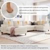 Modular Sectional Sofa with Ottoman L Shaped Corner Sectional for Living Room, Office, Spacious Space - 3 of 4