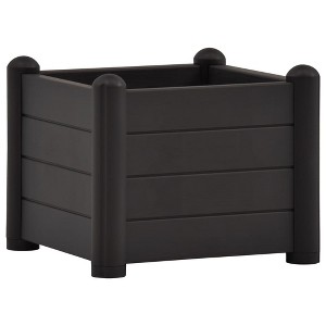 vidaXL Raised Bed Square - Anthracite 16.9 x 16.9 x 13.8 in - 1 of 4