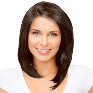 Synthetic Lace Front Wigs Short Bob Straight Wig Natural Looking L Part Heat Resistant Daily Party Full Head Hair for Women - 1 of 4