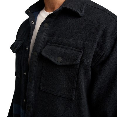Jockey Outdoors by Luke Bryan Men's 100% Cotton Heavyweight Flannel Shirt Jacket L Blue — фото 6