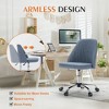 CAVINAS Armless Home Office Desk Chair with Wheels, Adjustable Swivel Task Chair, Ergonomic Office Chair, Computer Chair Vanity Chair - 3 of 4