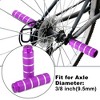 Unique Bargains Universal Aluminum Alloy BMX MTB Bicycle Rear Foot Pegs Footrests for 3/8" Axles 4 Pcs - 2 of 4