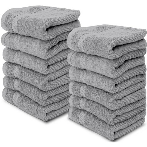White Classic Luxury Grey Bath Sheet Towels 2 Pcs Set, Extra Large 35x70  Inch