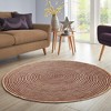 Braided Jute Handwoven Reversible Indoor Outdoor Area Rug by Blue Nile Mills - 2 of 4