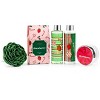 Elegant Modern Holiday Bath and Body Gift Set in a Natural Wood Curio - 2 of 3