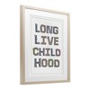 Stupell Industries Long Live Childhood Florals Framed Print Under Glass Art - 2 of 4