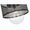 Kipton 1-Light Pendant - Matte Black Steel, Dimmable, Damp Rated, 11" x 11.5" - 4 of 4