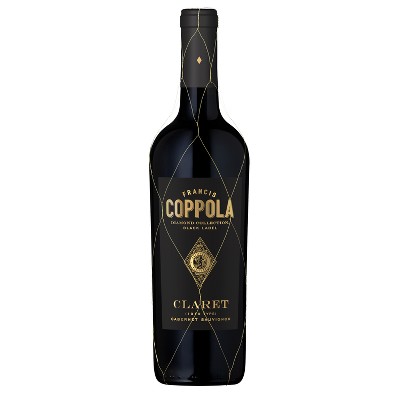 Francis Coppola Diamond Black Label Claret Cabernet Sauvignon Red Wine - 750ml Bottle