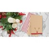 C&F Home 27" x 18" Christmas Holiday Reindeer Face on Brown Background Waffle Weave Cotton Kitchen DishTowel - 2 of 4