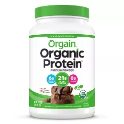 Orgain Organic Vegan Protein Plant-Based Protein Powder - Creamy Chocolate Fudge - 2.03lb