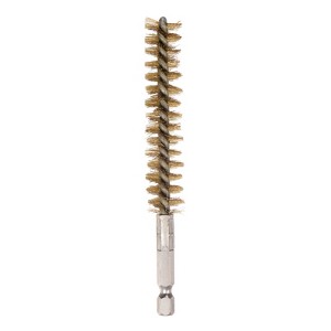 Unique Bargains Sturdy Wear-resistant 1/4" Hex Shank Handle Cleaning Brass Bore Brush - 1 of 4