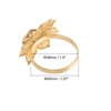 Unique Bargains Alloy Decorative Wear Resistance Hollow Out Flower Shape Napkin Rings 8 Pcs - 2 of 4