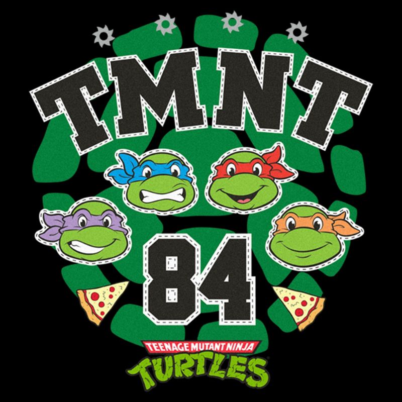 Men's Teenage Mutant Ninja Turtles Varsity TMNT 84 Heroes T-Shirt, 2 of 6