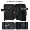 KTMBDW Luggage sets of 7 Piece 20 24 28 IN Carry on Luggage sets 3 piece Hardcase Luggage Suitcase Set with Wheels - 4 of 4