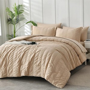 Hub Styler King Textured Seersucker Bedding Set - 1 of 4