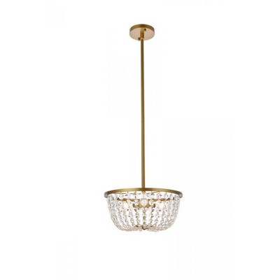 Elegant Lighting Gianna 13 inch pendant in brass