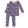 RuffleButts SoftSnooze Toddler Girls Ruffle Long Sleeve Pajama Set - 2 of 4