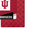 NCAA Indiana Hoosiers Diagonal Ghost Checker Double Sided Blanket - 2 of 3