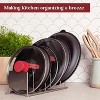 LunaLulinlk Lid & Dish Kitchen Rack Organizer 7-Tier Pan Organizer, Satin Nickel - 4 of 4