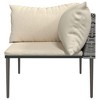 vidaXL Outdoor Patio Corner Sofa with Comfortable Cushions - Elegant Contemporary Design - Versatile - 4 of 4