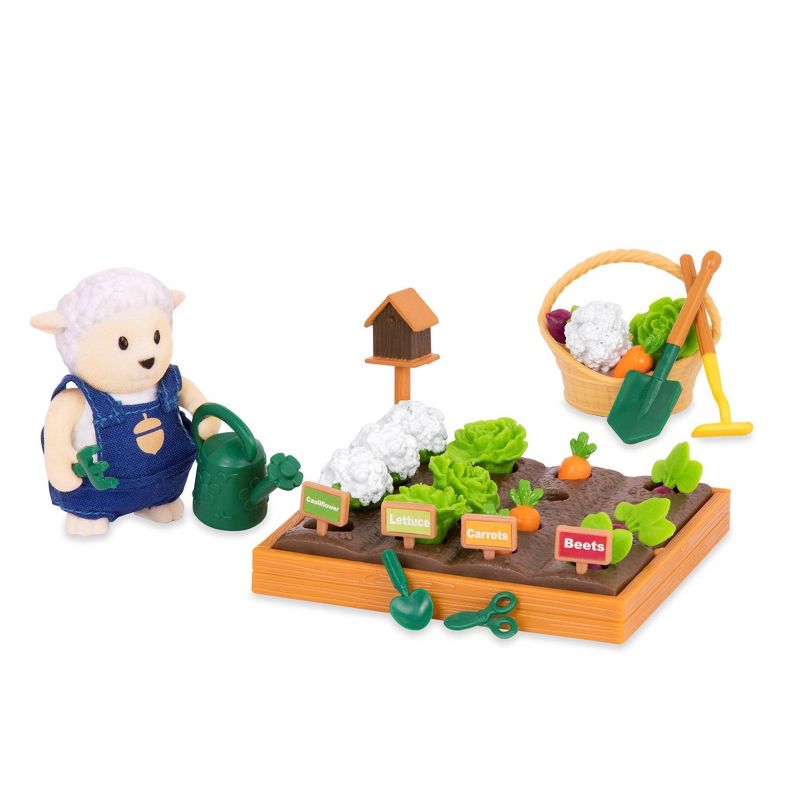 Li&#39;l Woodzeez Miniature Playset with Animal Figurine 31pc - Garden Set, 5 of 6