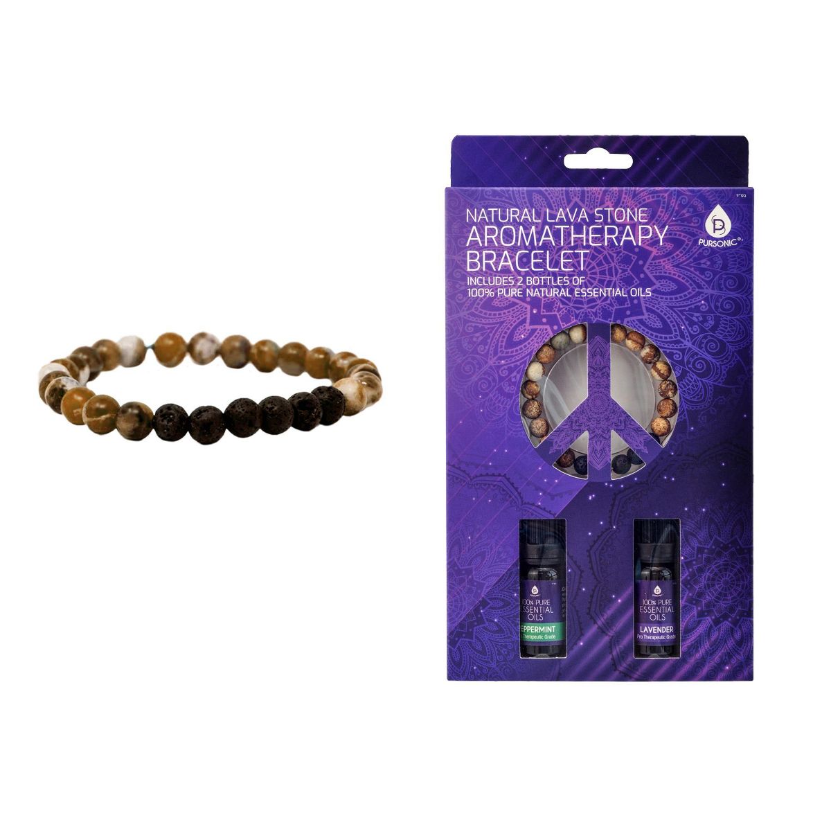 Pursonic Lavastone Braclet with essential oils - thumbnail 6