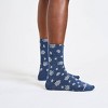 Goldtoe Signature Collection Women's 3pk Fresh Care Ditsy Floral Mid Crew Socks - Navy/Chambray/Denim 6-9 - 3 of 3