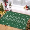 Christmas Area Rugs, Washable Non-Slip Snowflakes Quotes Carpet, Soft Low Pile Foldable Stain Resistant for Bedroom, Home - 2 of 4
