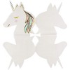 Blue Panda 50-Pack Disposable Paper Napkins Unicorn Party Supplies 6.5"x6.3", Gold Foil - 4 of 4