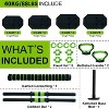 Adjustable Dumbbell Set, 4 in 1 Adjustable Kettlebell Set,66lbs/88lbs Weight Set Used as Kettlebells, Barbell, Push up Stand - 3 of 4