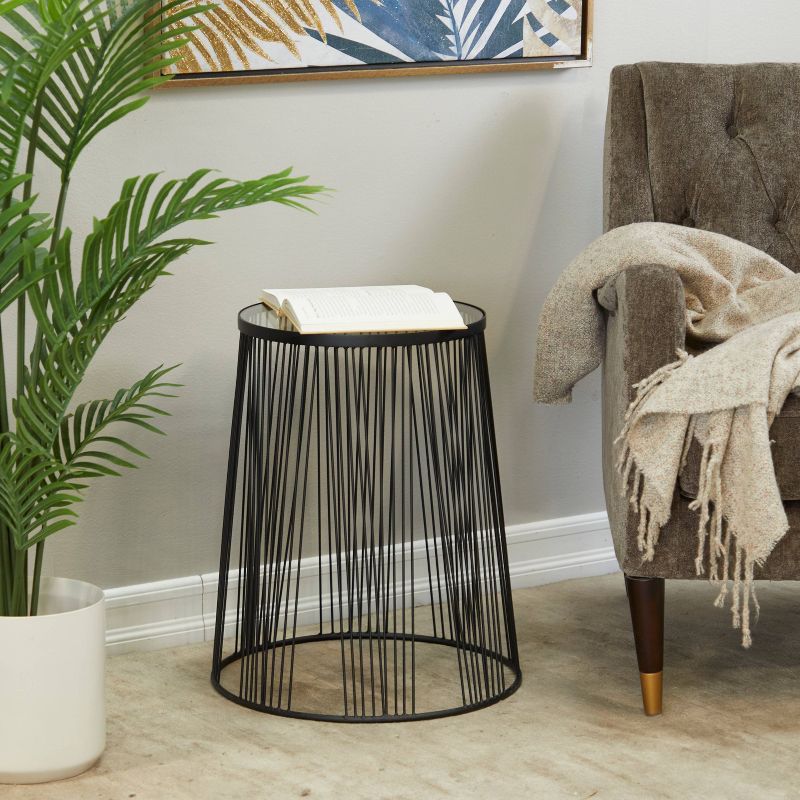 Contemporary Metal Accent Table Light Black - Olivia &#38; May, 1 of 8