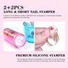Saviland Pro French Tip System - 18PC Dual-Density Stampers w/ Radium Glow & Quick-Load Scrapers. (Size: 18 Count) - 2 of 4