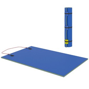 Aghana Digitals Blue 9'x6' Lily Pad Water Mat - 484 lbs Capacity XPE Foam Floating Pad for Lake, - 1 of 4