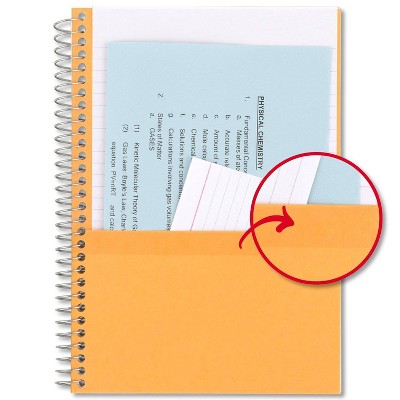 Five Star 80pg 2 Subject College Ruled Notebook 9.5&#34;x6&#34;_1