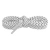 INSPIRE CHIC Reflective Dual Color Checkered Woven Flat Shoelaces 2 Pairs - 2 of 4