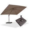 PURPLE LEA Cantilever Patio Umbrella with Base Included Square Umbrella with 360° Rotation and Aluminum Offset Hanging Outdoor Umbrella - 2 of 4