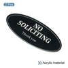 Unique Bargains Waterproof Self-Adhesive Decor Home Business No Soliciting Sign - 3 of 4